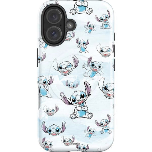 Disney Lilo and Stitch Pattern iPhone 16 Plus Magsafe Impact Case